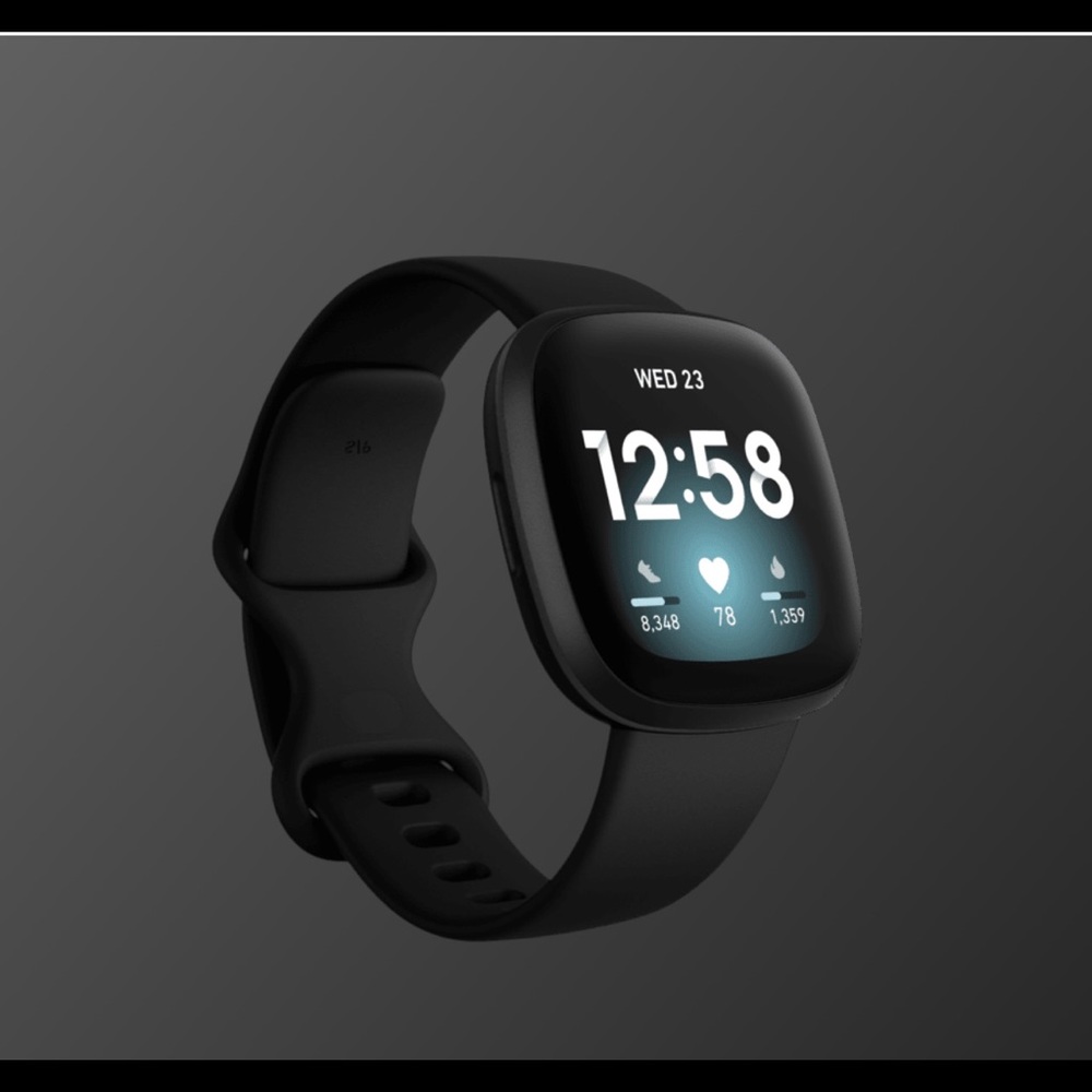 Fitbit Versa 3 Health & Fitness Smartwatch, Black